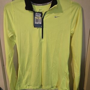 Nike Neon‎ Yellow Long Sleeve Dri-FIT Top